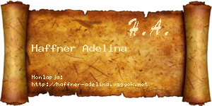 Haffner Adelina névjegykártya